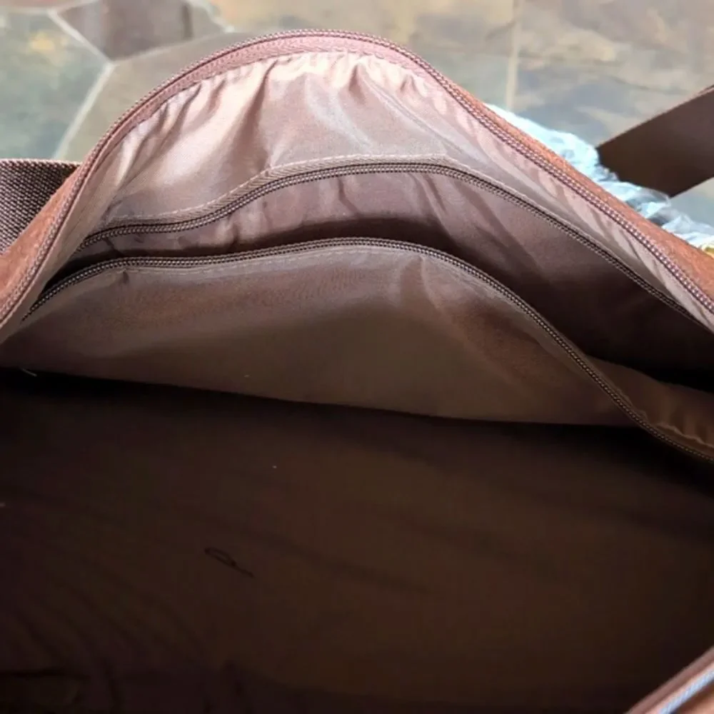 Marlboro Guts- Grit Gear RARE Leather Brown Suede Large Duffel/Travel Bag